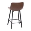 Flash Furniture 24" Chocolate Brown LeatherSoft Counter Stools, 2PK CH-212069-24-DKBR-GG